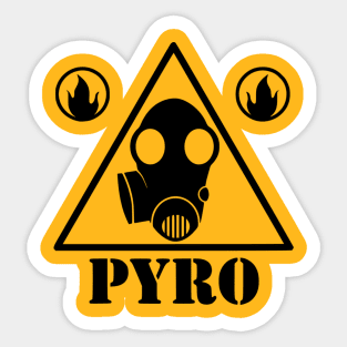 Pyro Sign Sticker